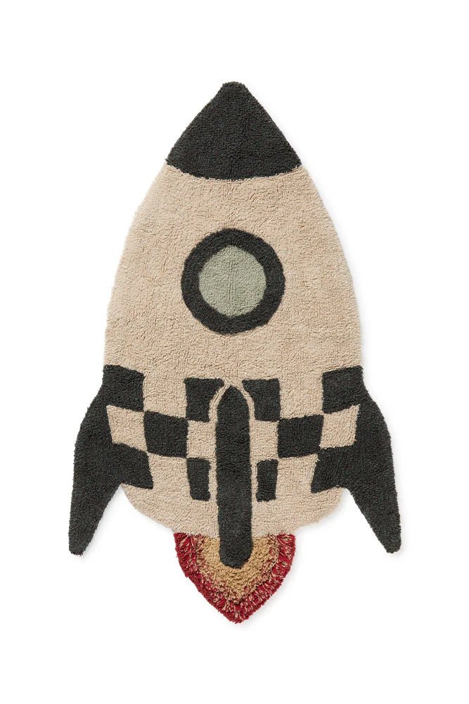 Washable Cotton Rug | Rocket by Lorena Canals - Maude Kids Decor