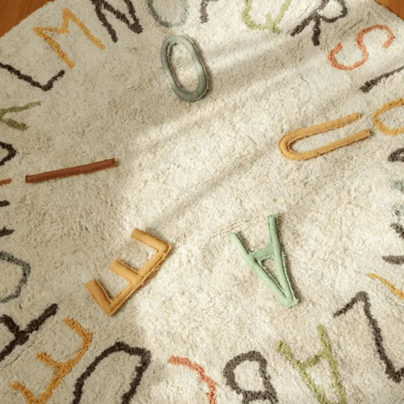 Washable Play Rug ABC Colour and Letters by Lorena Canals - Maude Kids Decor