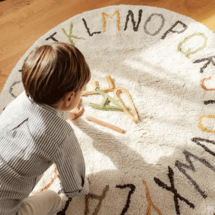 Washable Play Rug ABC Colour and Letters by Lorena Canals - Maude Kids Decor