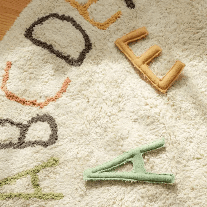 Washable Play Rug ABC Colour and Letters by Lorena Canals - Maude Kids Decor