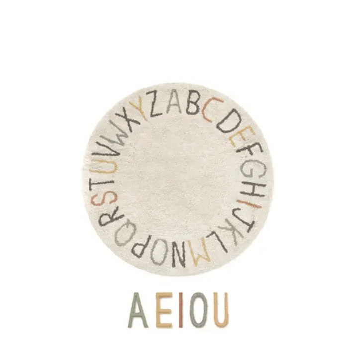 Washable Play Rug ABC Colour and Letters by Lorena Canals - Maude Kids Decor