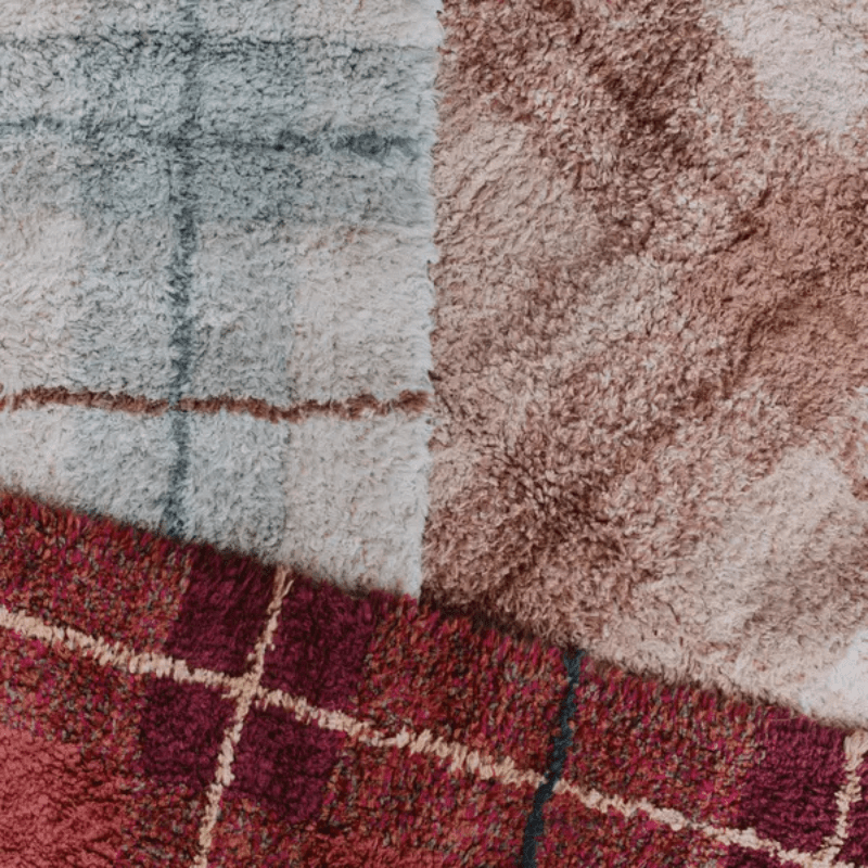 Washable Rug Tartan | Blue Sage by Lorena Canals - Maude Kids Decor