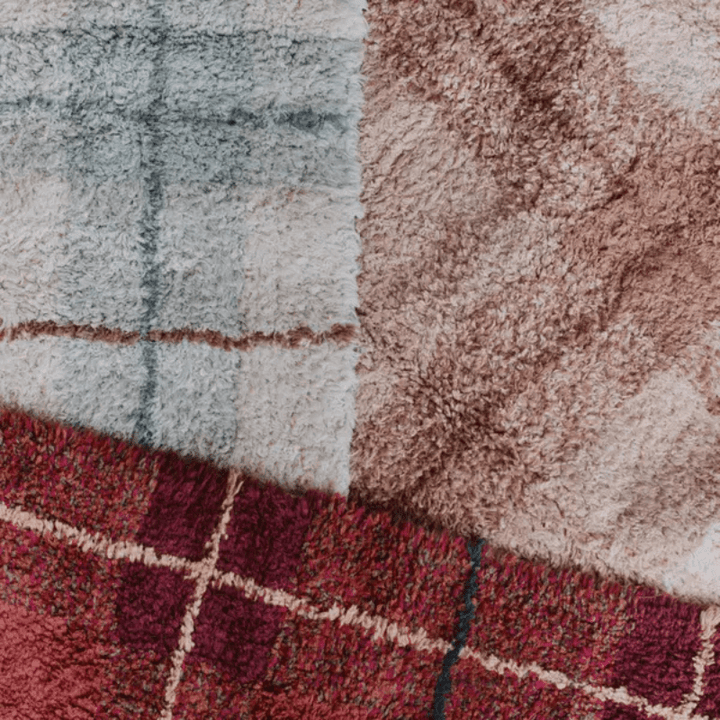 Washable Rug Tartan | Blue Sage by Lorena Canals - Maude Kids Decor