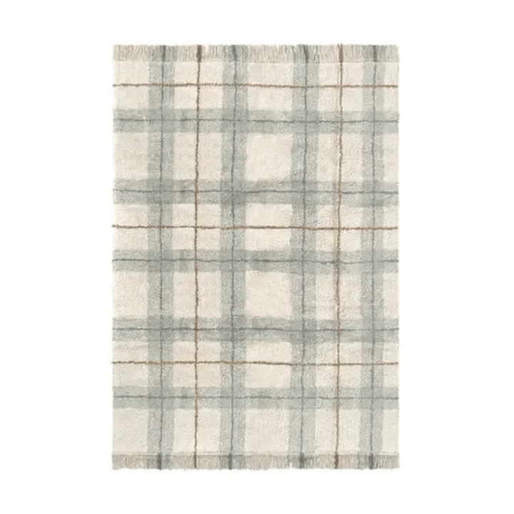 Washable Rug Tartan | Blue Sage by Lorena Canals - Maude Kids Decor