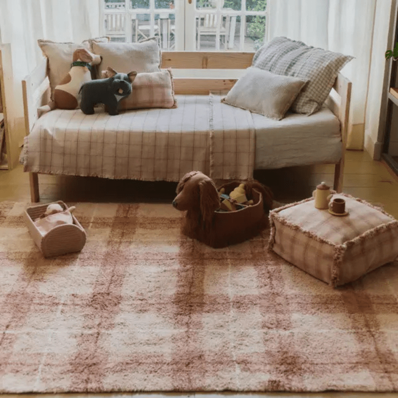 Washable Rug Tartan | Rose by Lorena Canals - Maude Kids Decor