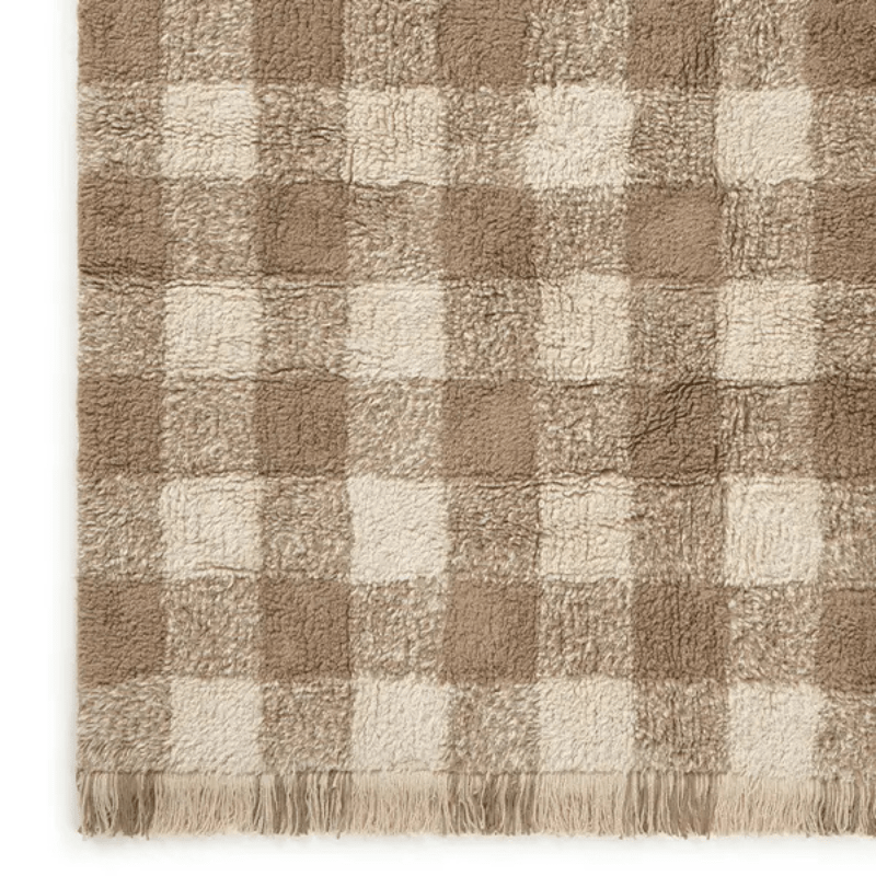 Washable Rug Vichy | Marron by Lorena Canals - Maude Kids Decor
