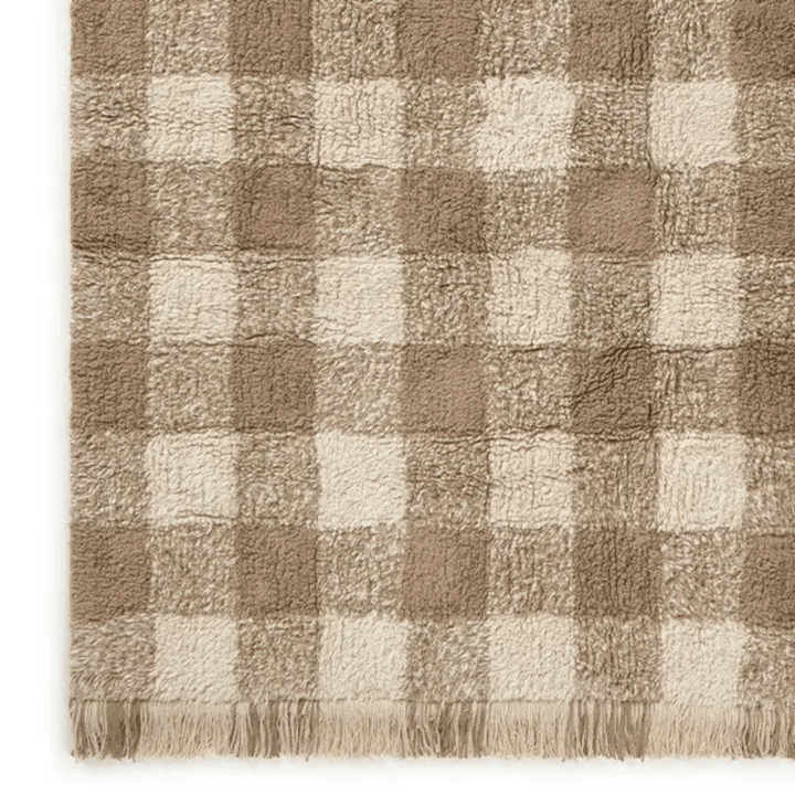 Washable Rug Vichy | Marron by Lorena Canals - Maude Kids Decor
