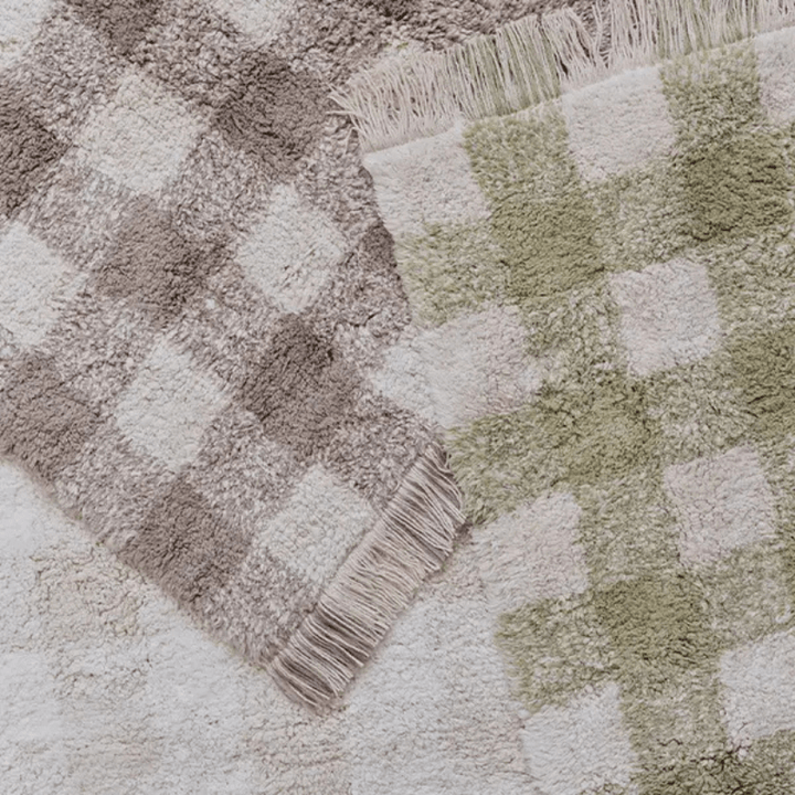 Washable Rug Vichy | Marron by Lorena Canals - Maude Kids Decor