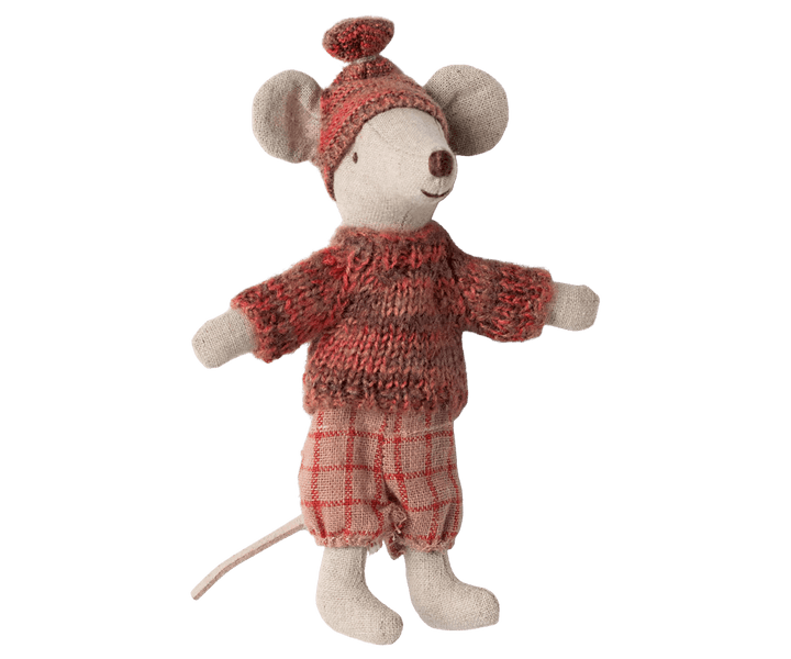 Winter Mouse with Ski Set by Maileg - Maude Kids Decor