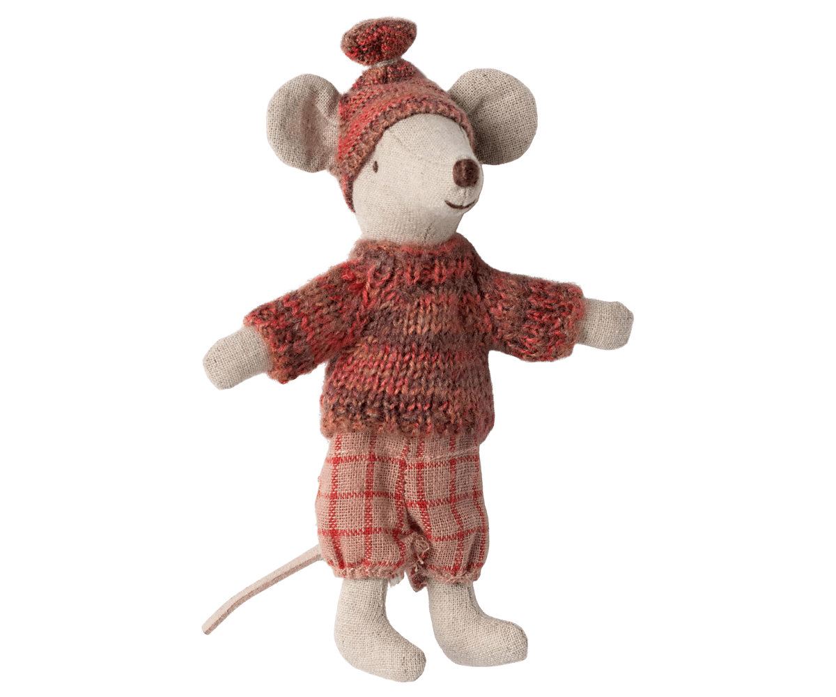 Winter Mouse with Ski Set by Maileg - Maude Kids Decor