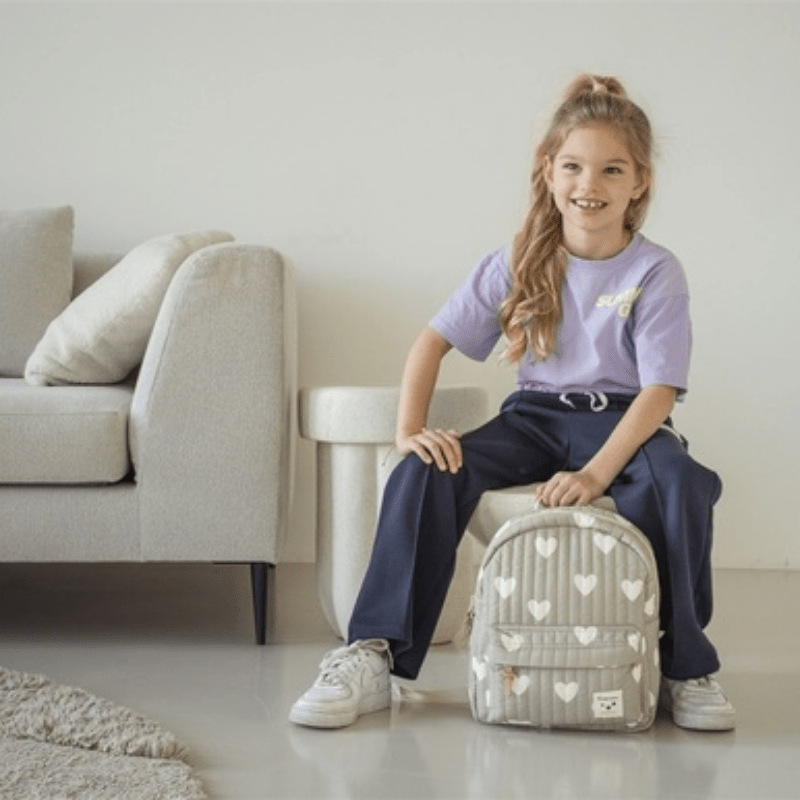 Wonderful Worlds Kids Backpack (7.3L) | Green Hearts by Kidzroom - Maude Kids Decor