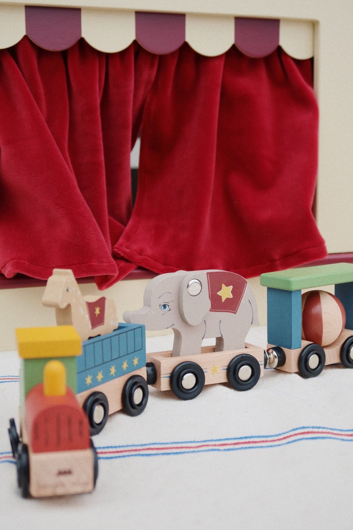 Wooden Animal Train by Konges Sløjd - Maude Kids Decor