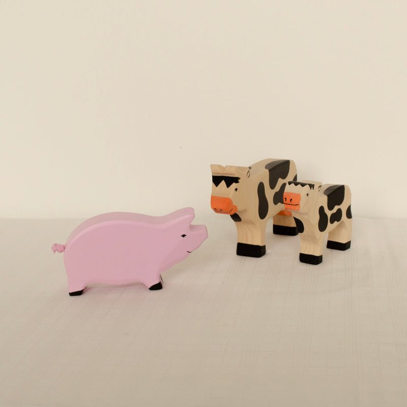 Wooden Boar Figurine by Holztiger - Maude Kids Decor