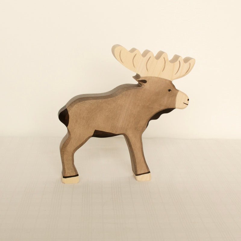 Wooden Elk Figurine by Holztiger - Maude Kids Decor