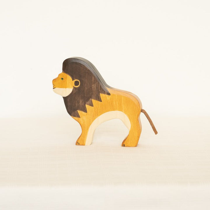 Wooden Lion Figurine by Holztiger - Maude Kids Decor