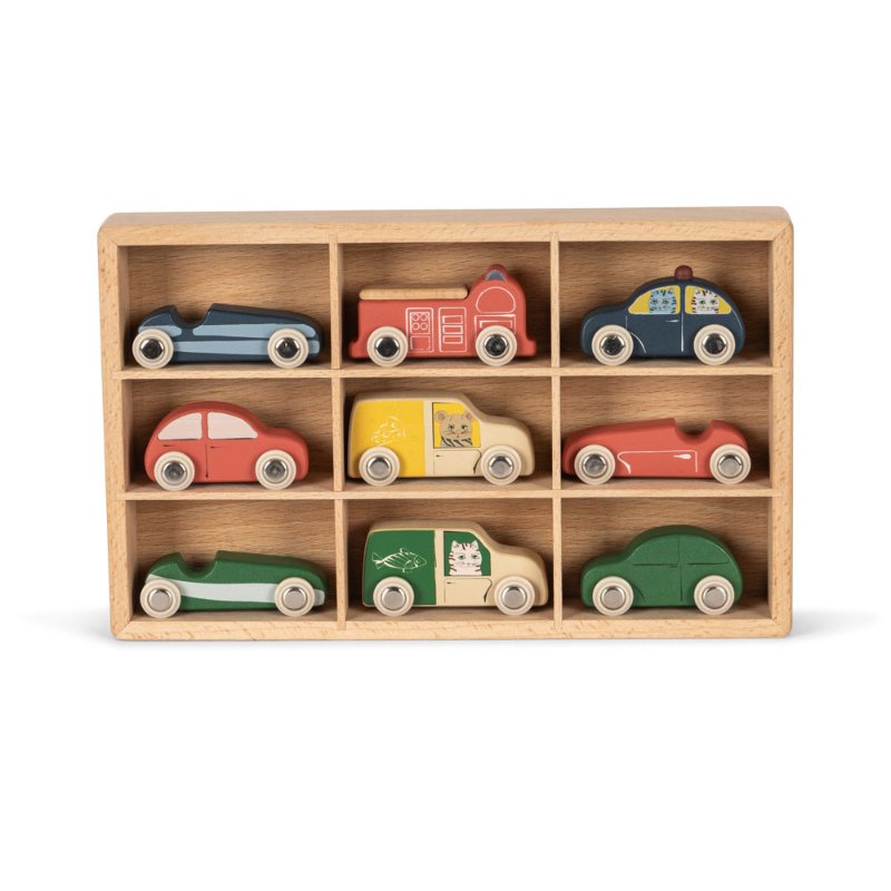Wooden Mini Cars Set by Konges Sløjd - Maude Kids Decor