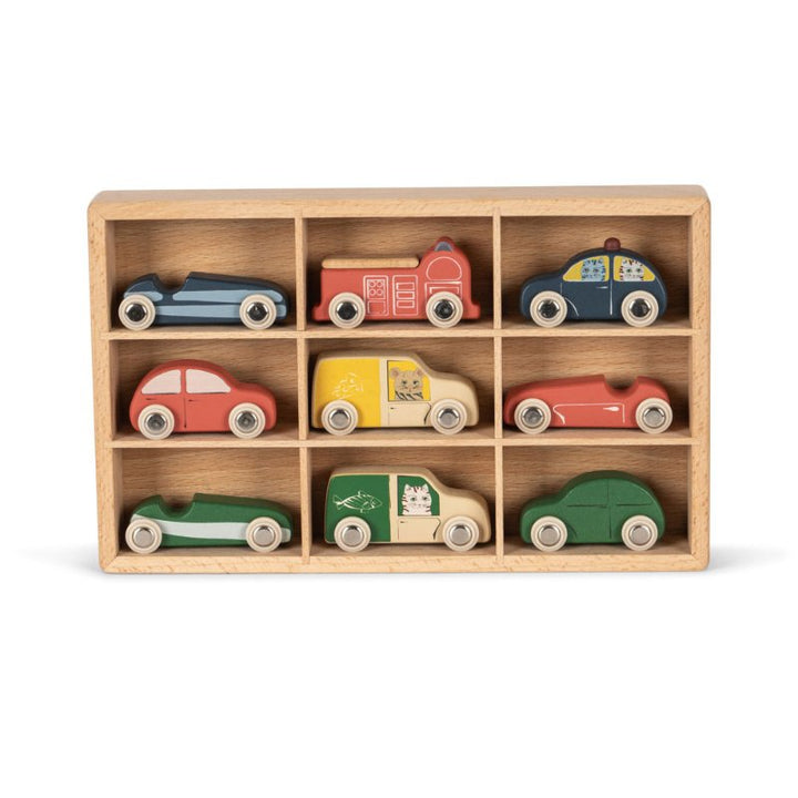 Wooden Mini Cars Set by Konges Sløjd - Maude Kids Decor