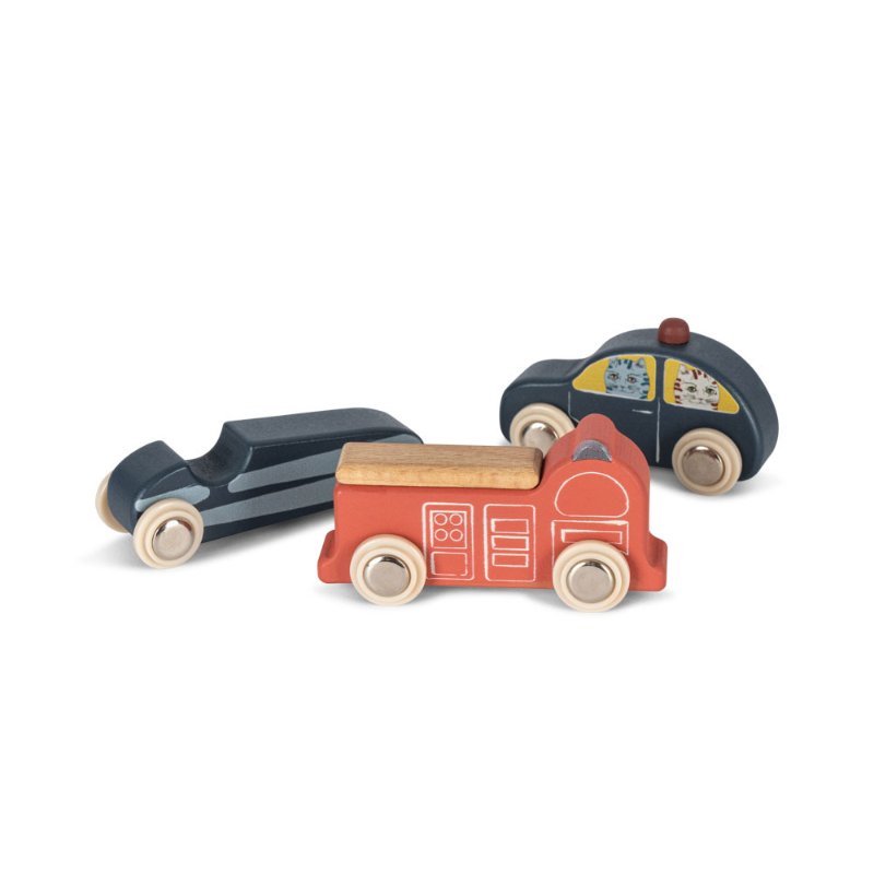 Wooden Mini Cars Set by Konges Sløjd - Maude Kids Decor