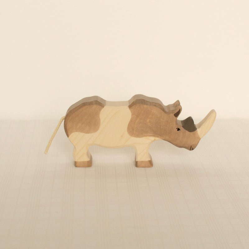 Wooden Rhinoceros Figurine by Holztiger - Maude Kids Decor