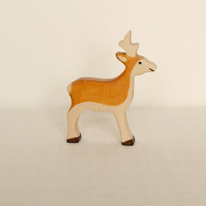 Wooden Roe Buck Figurine by Holztiger - Maude Kids Decor