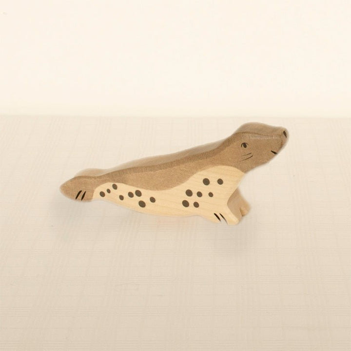 Wooden Seal Figurine | Head Forward by Holztiger - Maude Kids Decor