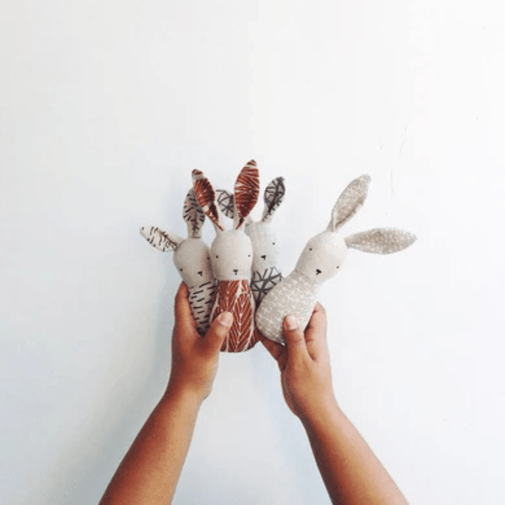 x Bookhou Rabbit Rattle by Ouistine - Maude Kids Decor
