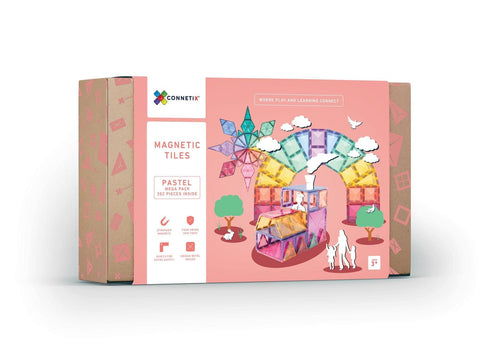 202 Piece Pastel Magnetic Tile Mega Pack by Connetix - Maude Kids Decor