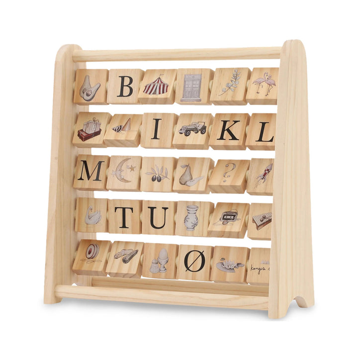 ABC Wooden Block Frame by Konges Sløjd - Maude Kids Decor