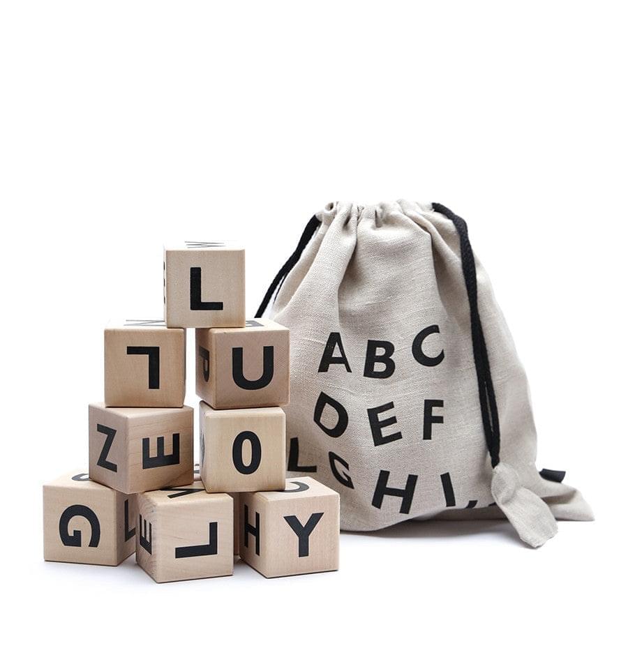 Alphabet Blocks | Black by Ooh Noo - Maude Kids Decor
