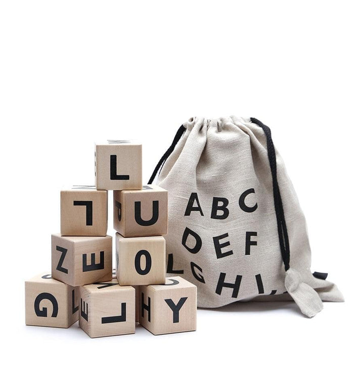 Alphabet Blocks | Black by Ooh Noo - Maude Kids Decor
