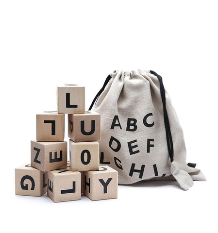 Alphabet Blocks | Black by Ooh Noo - Maude Kids Decor