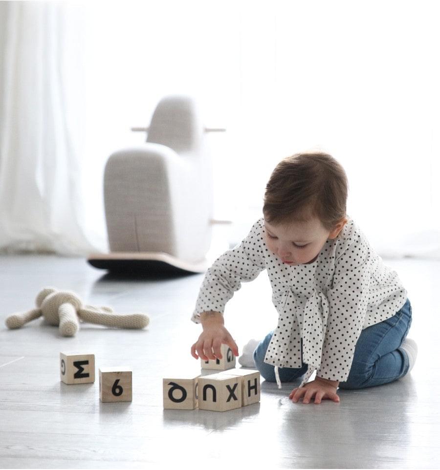 Alphabet Blocks | White by Ooh Noo - Maude Kids Decor