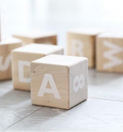 Alphabet Blocks | White by Ooh Noo - Maude Kids Decor