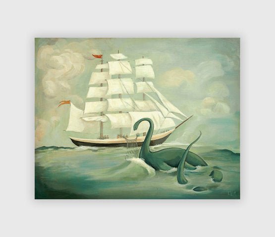 Archival Print | The Unsuccessful Capture of the Great New England Sea Monster by Emily Winfield Martin - Maude Kids Decor