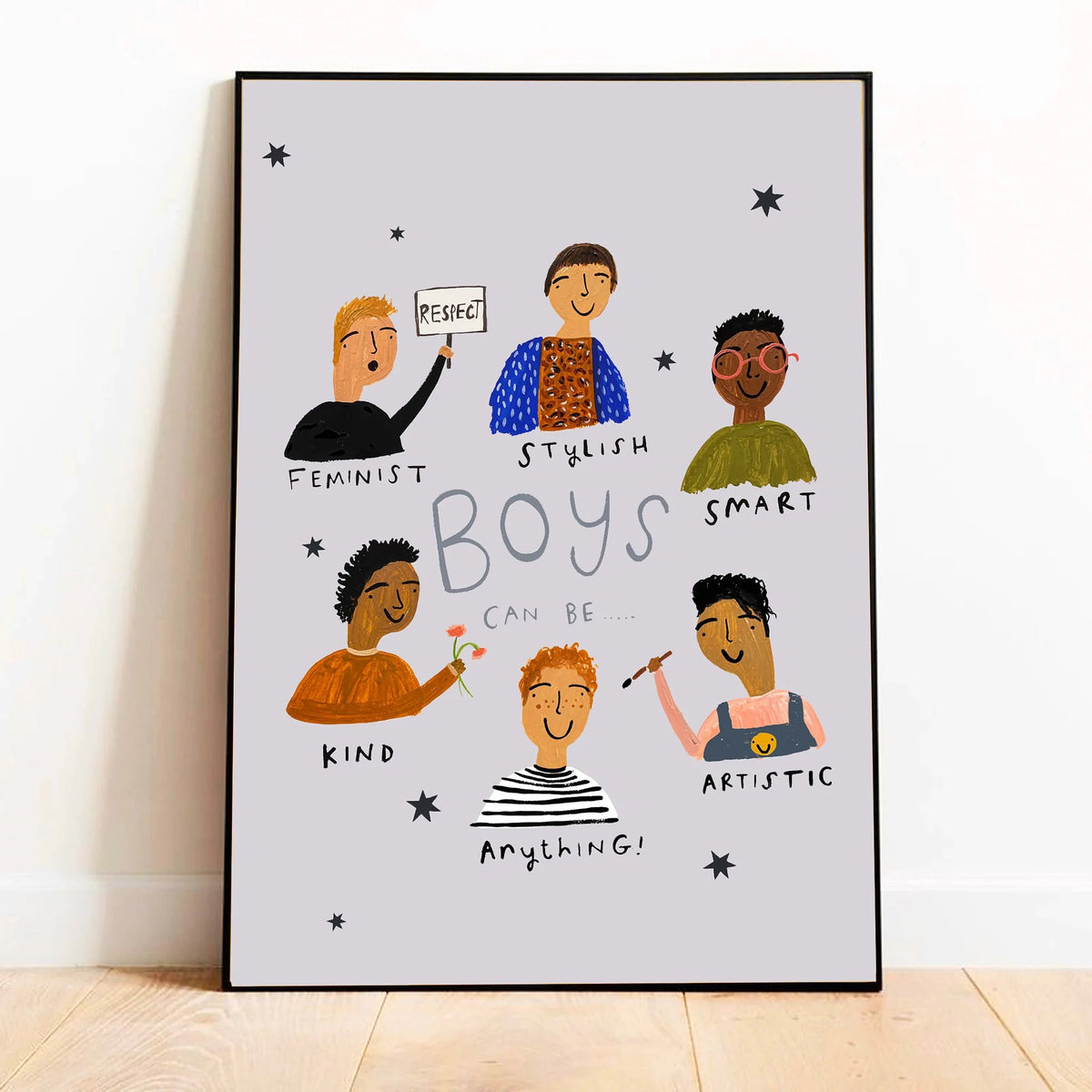 Art Print | Boys Can Be by Yaya Studio - Maude Kids Decor