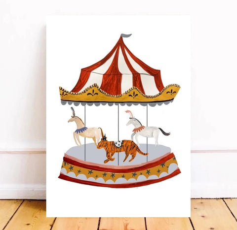 Art Print | Carousel by Yaya Studio - Maude Kids Decor