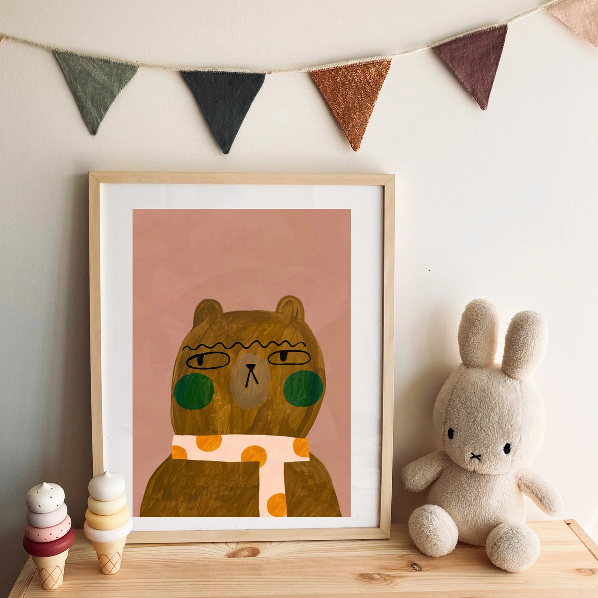 Art Print | Cool Bear by Yaya Studio - Maude Kids Decor
