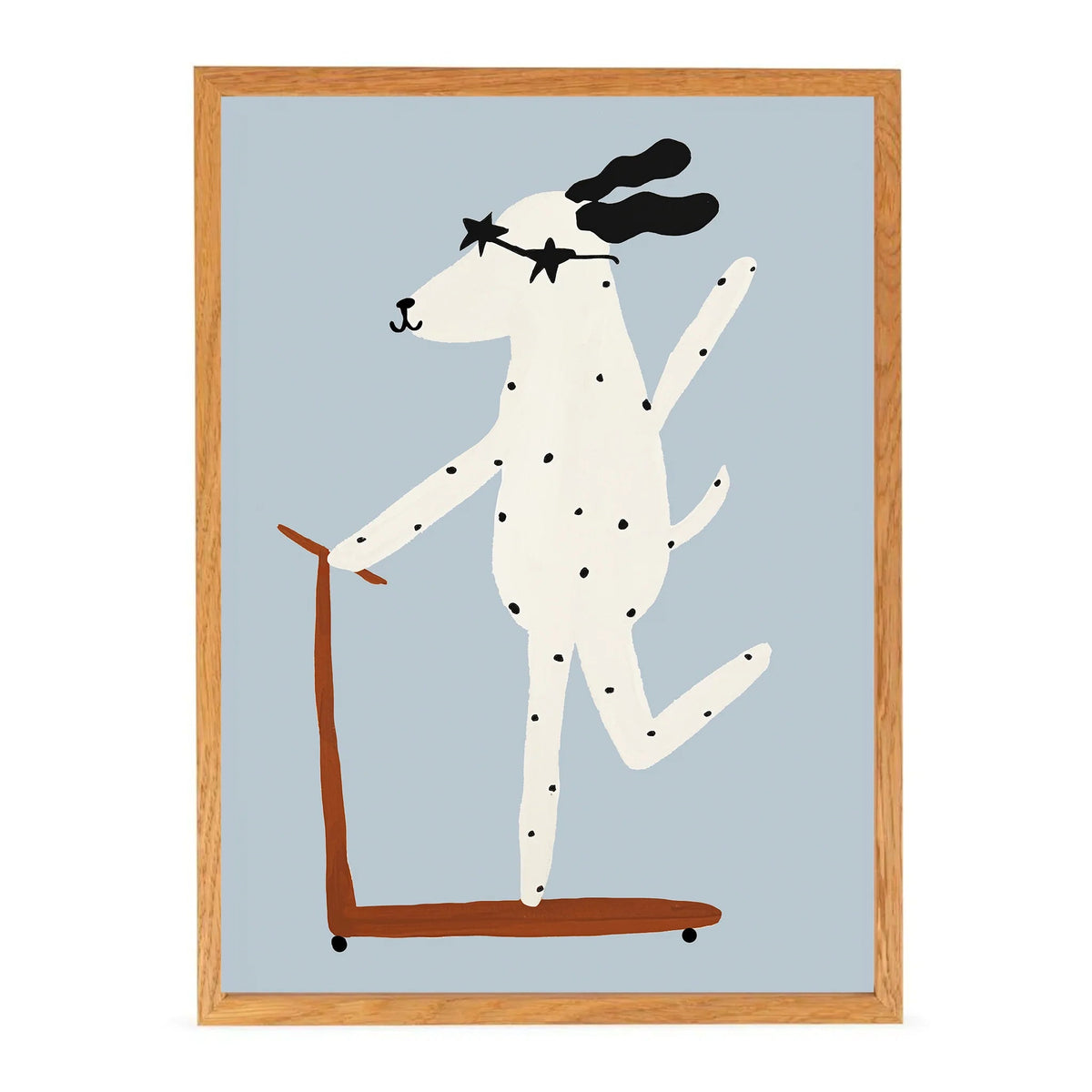 Art Print | Let's Roll Dog by Yaya Studio - Maude Kids Decor
