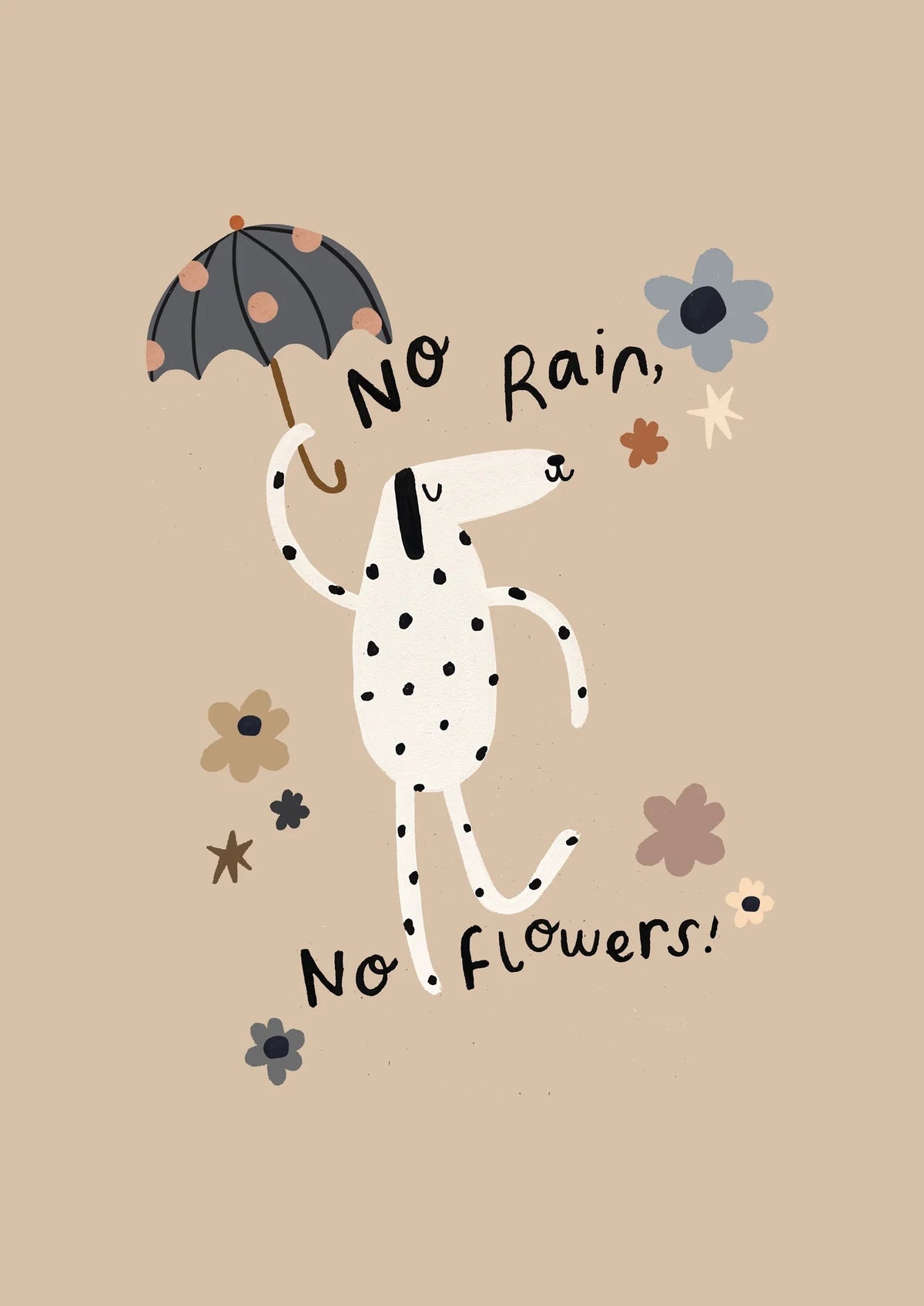 Art Print | No Rain, No Flowers by Yaya Studio - Maude Kids Decor