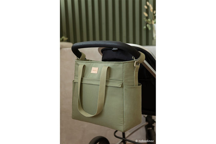 Baby on the Go Changing Bag | Olive Green by Nobodinoz - Maude Kids Decor