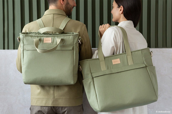 Baby on the Go Changing Bag | Olive Green by Nobodinoz - Maude Kids Decor
