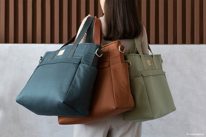Baby on the Go Changing Bag | Olive Green by Nobodinoz - Maude Kids Decor
