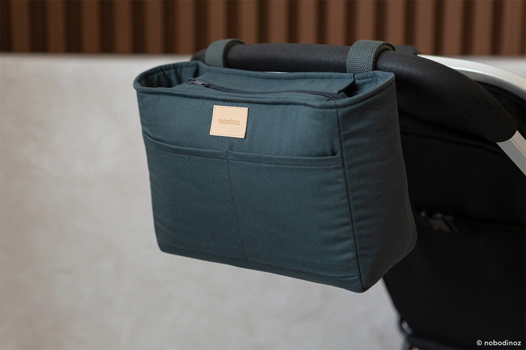 Baby on the Go Stroller Organizer | Carbon Blue by Nobodinoz - Maude Kids Decor