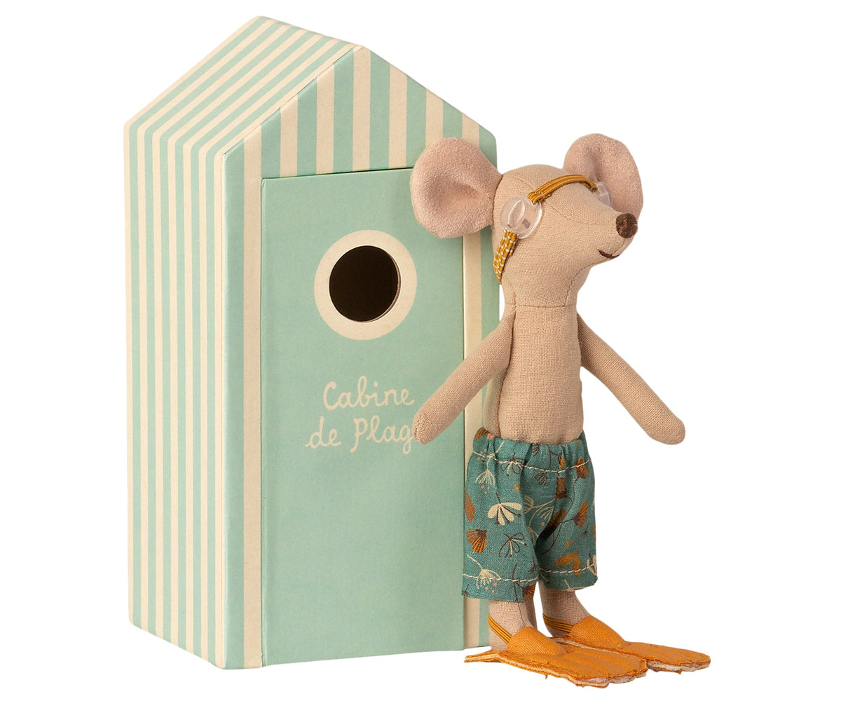 Beach mice, Big Brother in Cabin de Plage | Beach Collection by Maileg