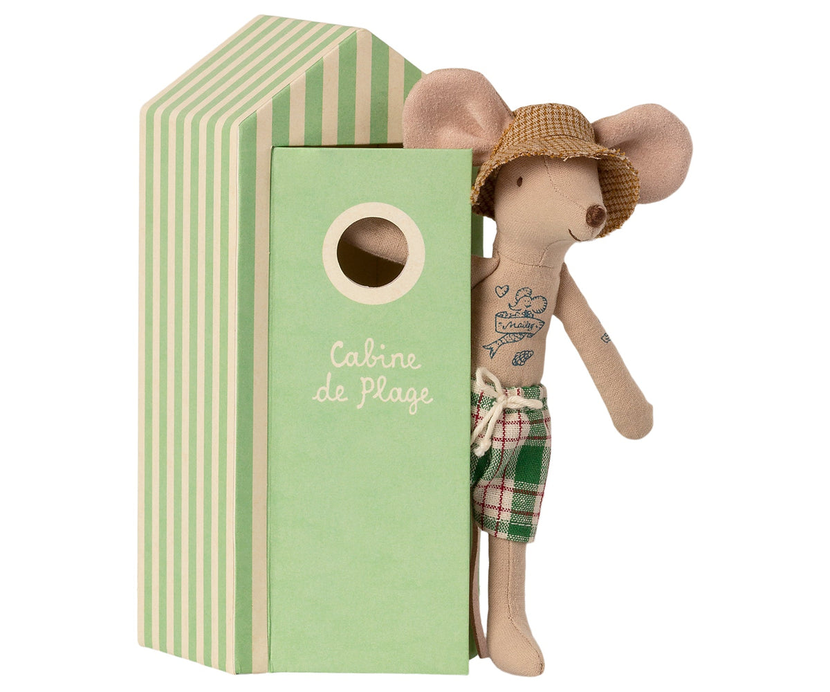 Beach mice, Dad in Cabin de Plage | Beach Collection by Maileg