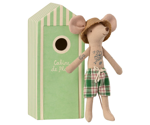 Beach mice, Dad in Cabin de Plage | Beach Collection by Maileg