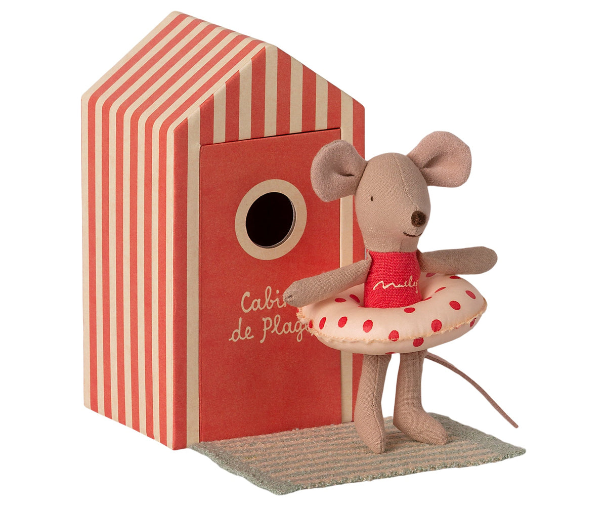Beach mice, Little Sister in Cabin de Plage | Beach Collection by Maileg