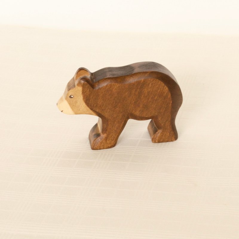 Bear Wooden Figurine | Small Walking by HolzWald - Maude Kids Decor