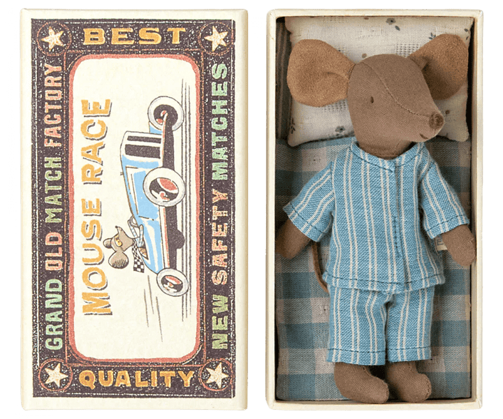 Big Brother Mouse in Matchbox by Maileg