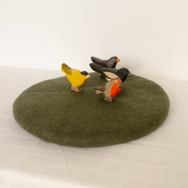 Blackbird Wooden Figurine by HolzWald - Maude Kids Decor
